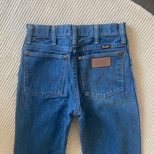 Wrangler Dark Blue Straight Leg Jeans